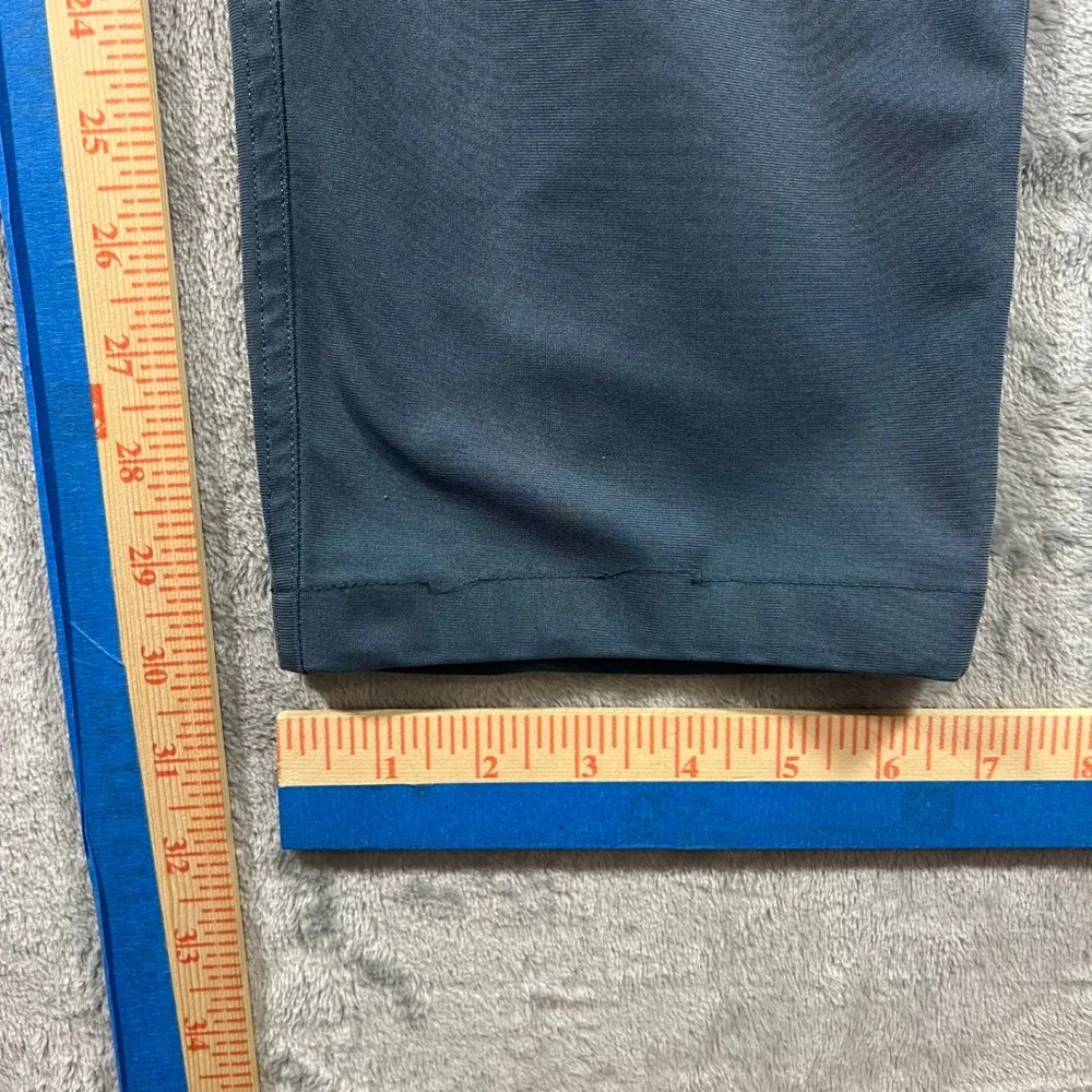 LULULEMON Commission Pant Slim Mens 32‎ Blue Gray Warpstreme Stretch Golf Office